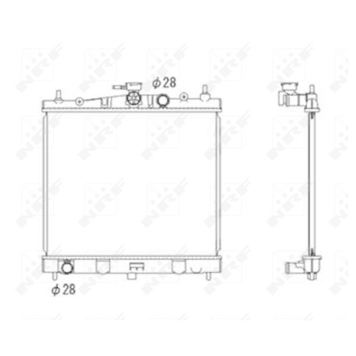 NRF Kühler, Motorkühlung EASY FIT
