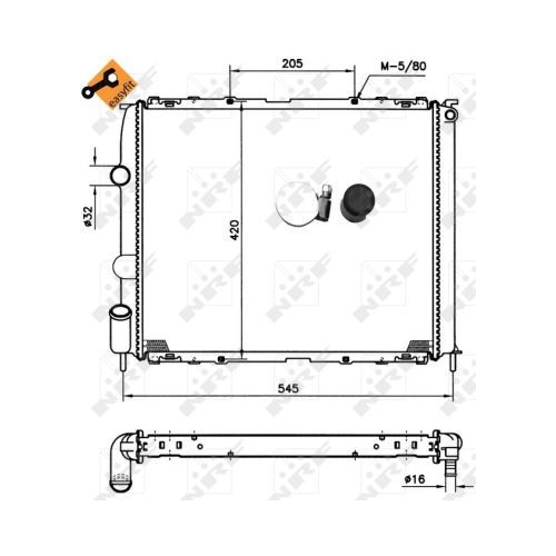 NRF Kühler, Motorkühlung EASY FIT