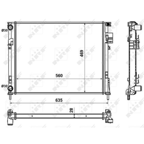 NRF Kühler, Motorkühlung EASY FIT