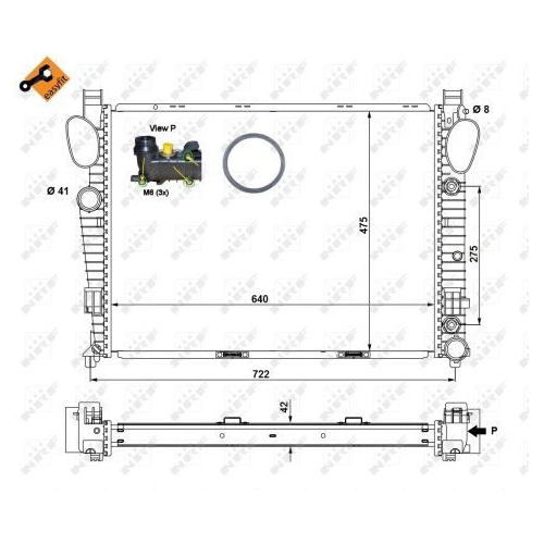 NRF Kühler, Motorkühlung EASY FIT